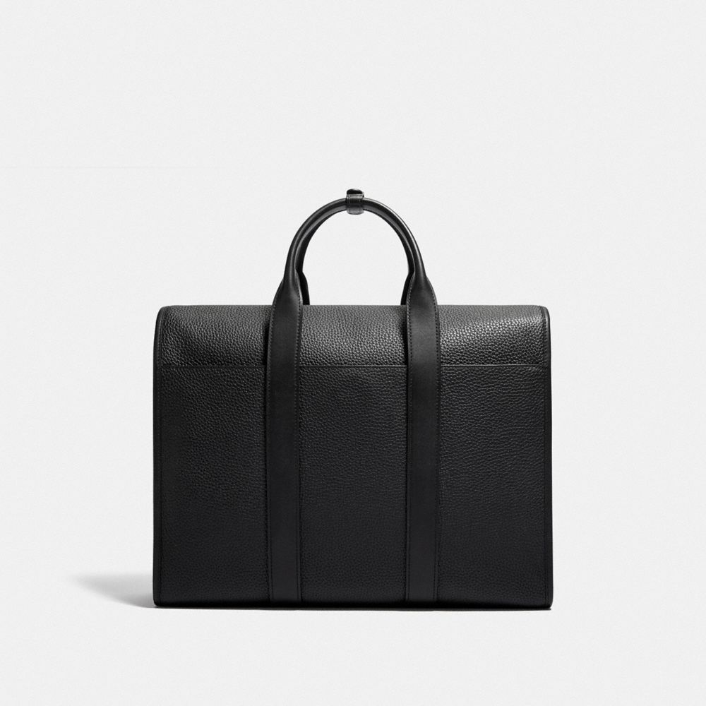 Coach Gotham Portfolio Bag Pebble Leather/Smooth Leather/Black Copper/Black | COH866534