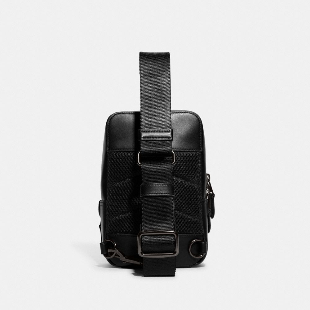 Coach Gotham Sling Pack 13 In Signature Canvas Charcoal | COH865462
