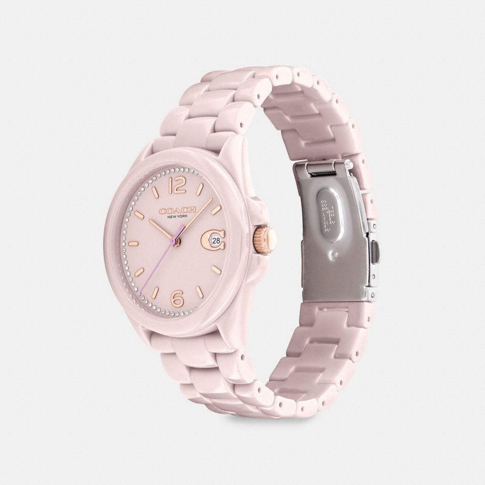 Coach Greyson Watch, 36 Mm Blush | COH866235