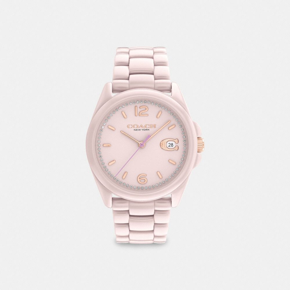 Coach Greyson Watch, 36 Mm Blush | COH866235