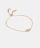 Coach Halo Tea Rose Slider Bracelet Rose Gold | COH866128