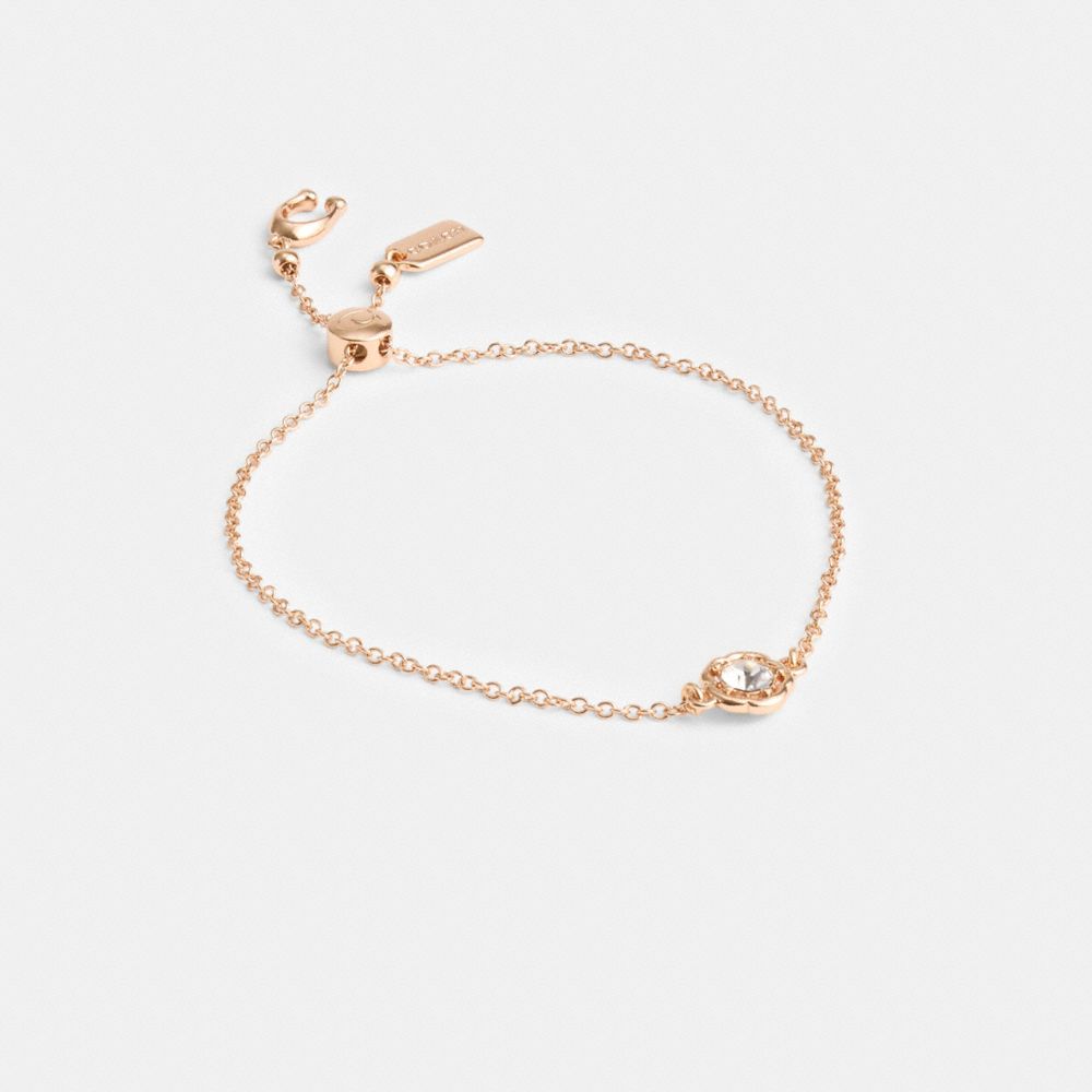 Coach Halo Tea Rose Slider Bracelet Rose Gold | COH866128