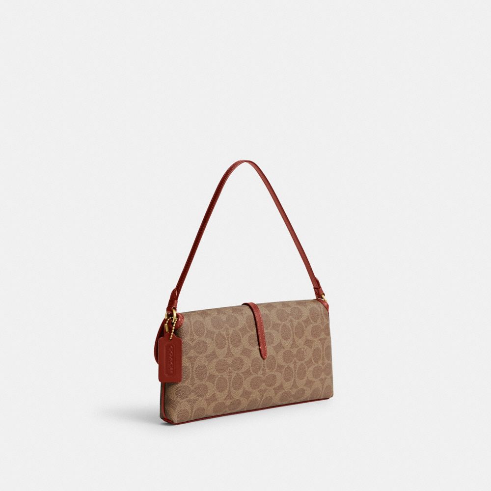 Coach Hamptons Bag In Signature Canvas Coated Canvas/Brass/Tan/Rust | COH864892