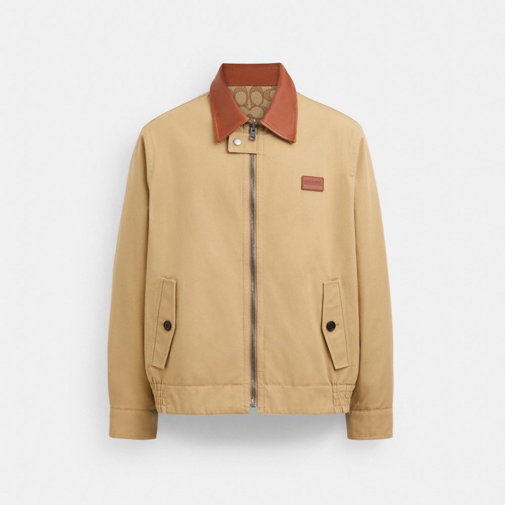 Coach Heritage Reversible Jacket Tan Signature | COH866872