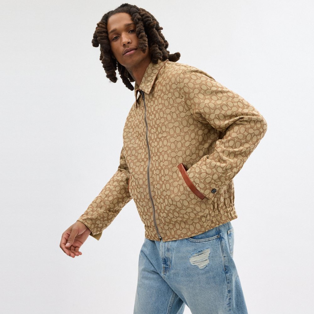 Coach Heritage Reversible Jacket Tan Signature | COH866872