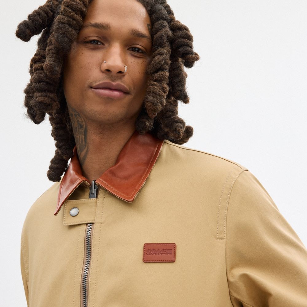 Coach Heritage Reversible Jacket Tan Signature | COH866872