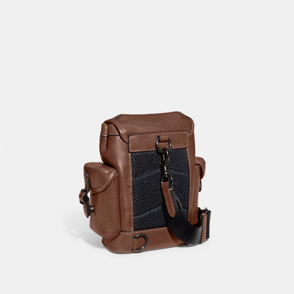 Coach Hitch Backpack 13 Leather/Dark Saddle | COH866491