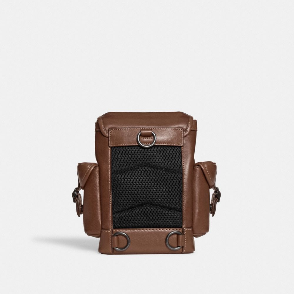 Coach Hitch Backpack 13 Leather/Dark Saddle | COH866491