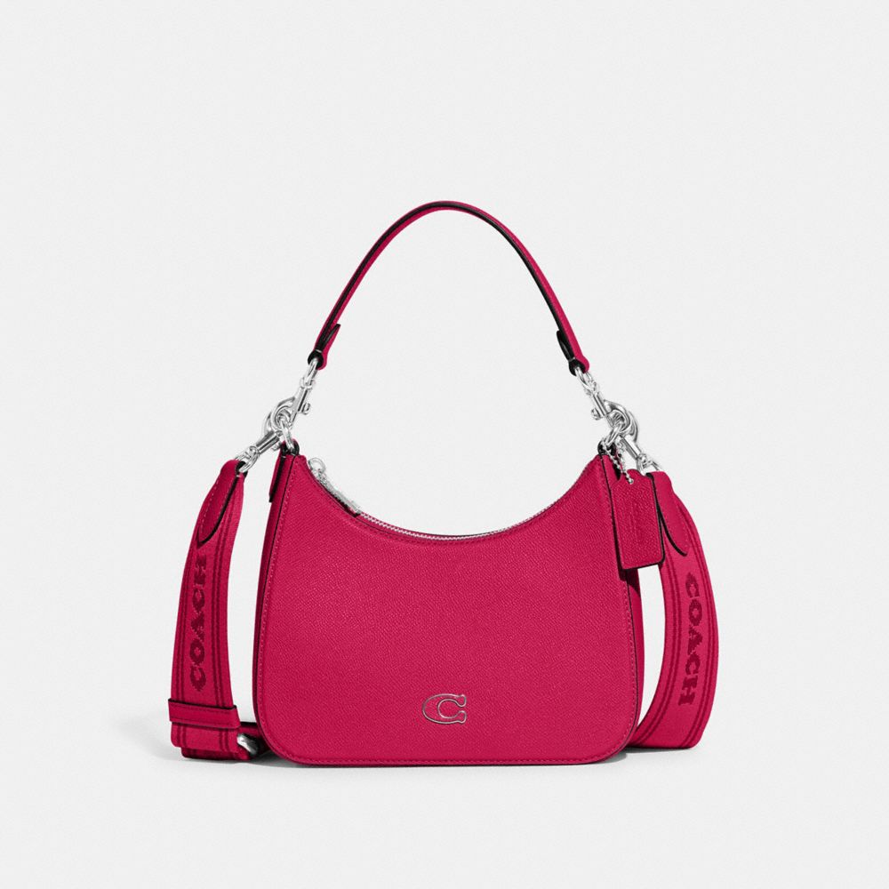 Coach Hobo Crossbody Bag With Signature Canvas Dragon Fruit | COH866551