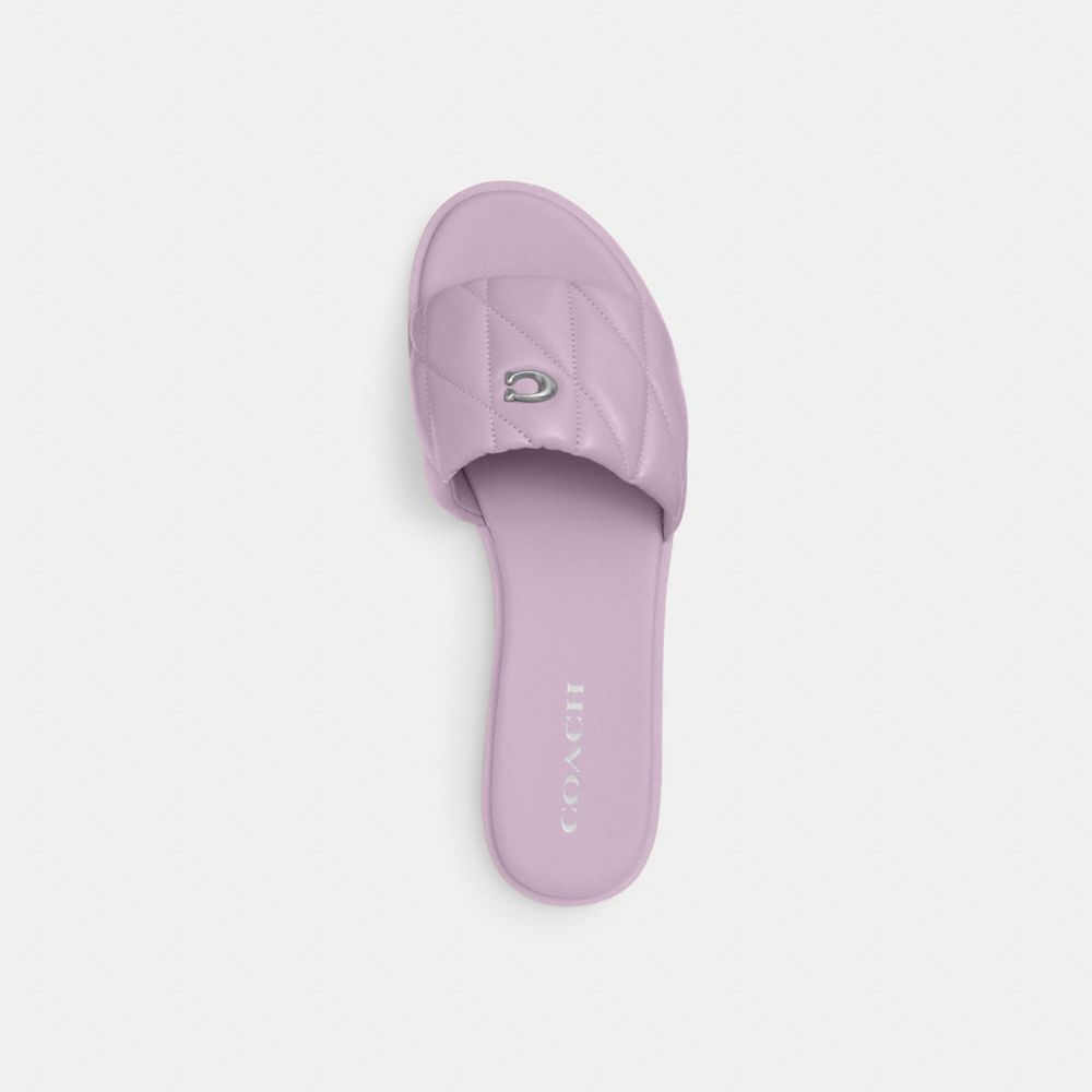 Coach Holly Sandal With Quilting Soft Purple | COH865857