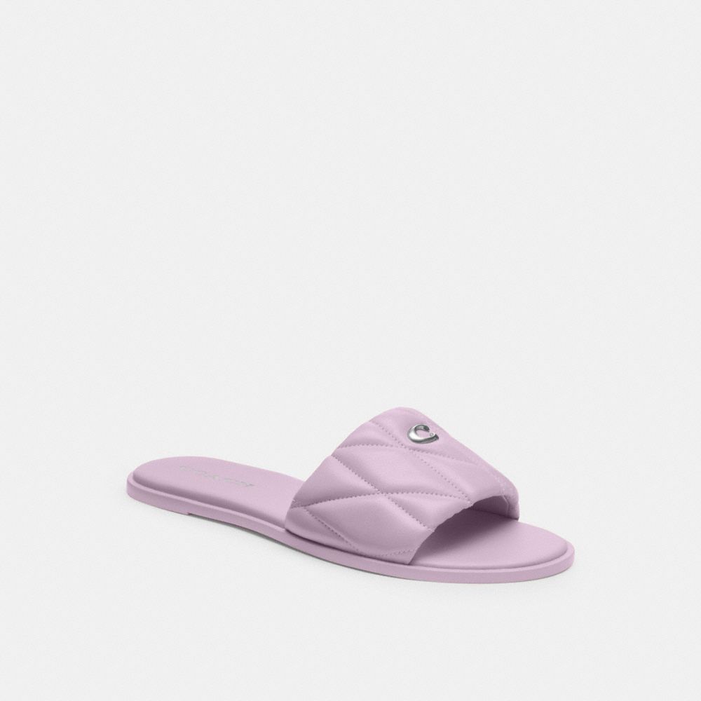 Coach Holly Sandal With Quilting Soft Purple | COH865857