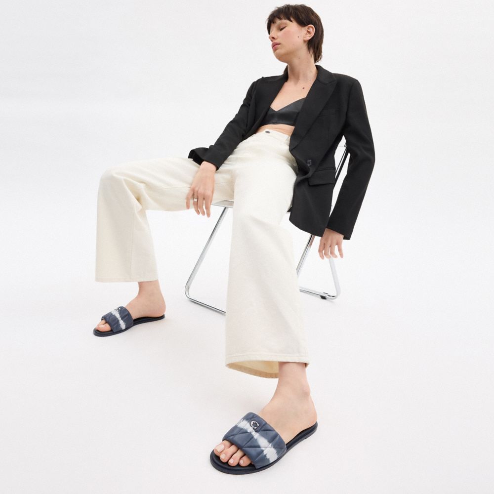 Coach Holly Sandal With Tie Dye Leather/Midnight Navy | COH865881