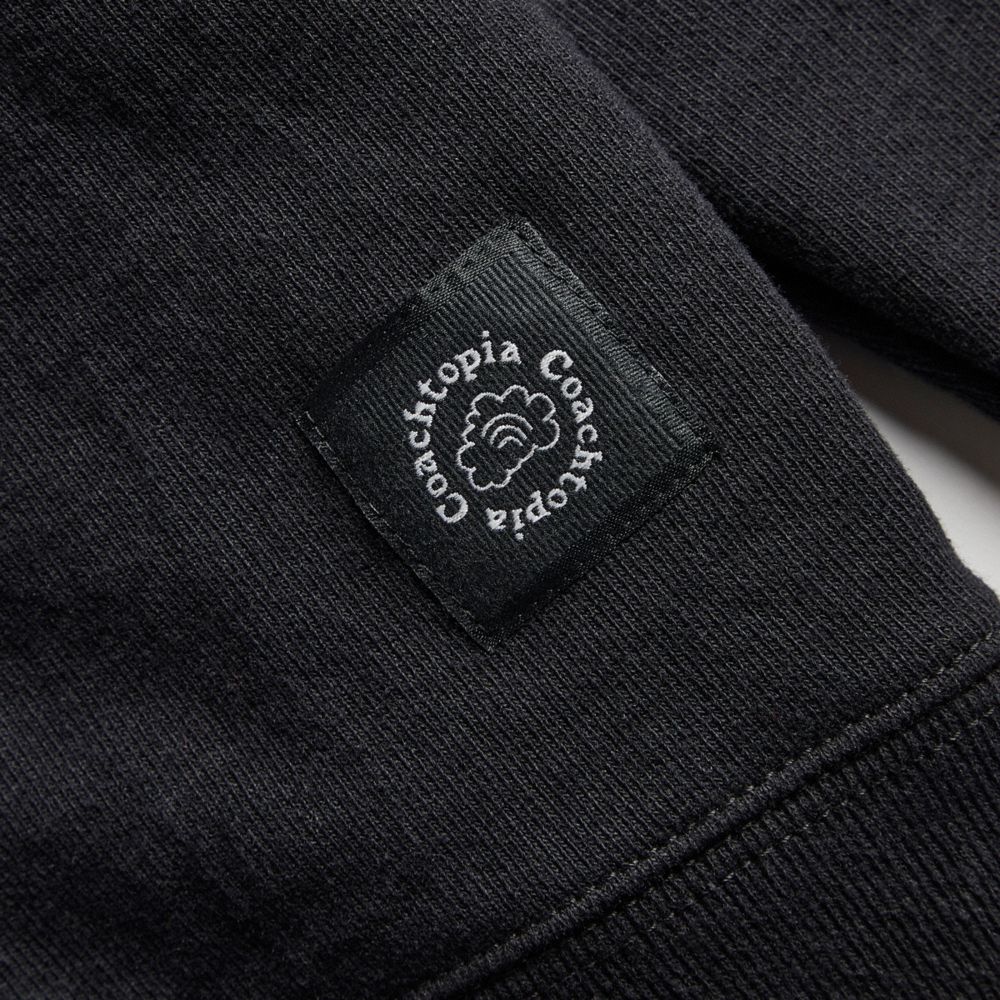 Coach Hoodie: Coachtopia Graphic Label Black | COH865963