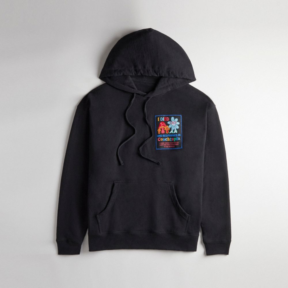 Coach Hoodie: Coachtopia Graphic Label Black | COH865963