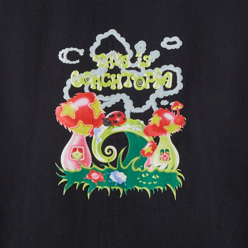 Coach Hoodie In 98% Recycled Cotton: This Is Coachtopia Black | COH865960
