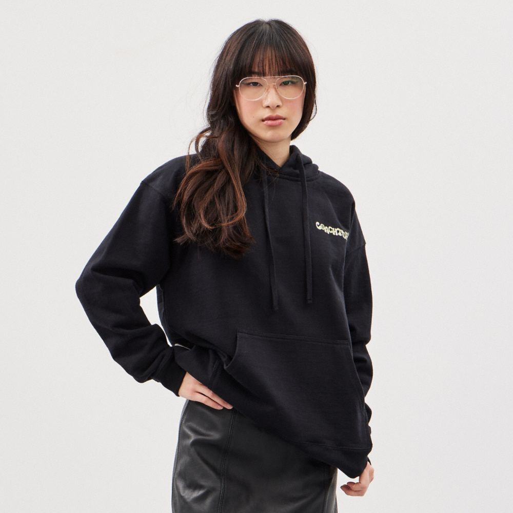 Coach Hoodie In 98% Recycled Cotton: This Is Coachtopia Black | COH865960