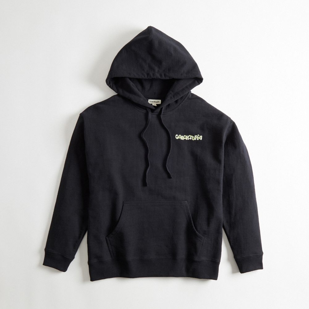 Coach Hoodie In 98% Recycled Cotton: This Is Coachtopia Black | COH865960