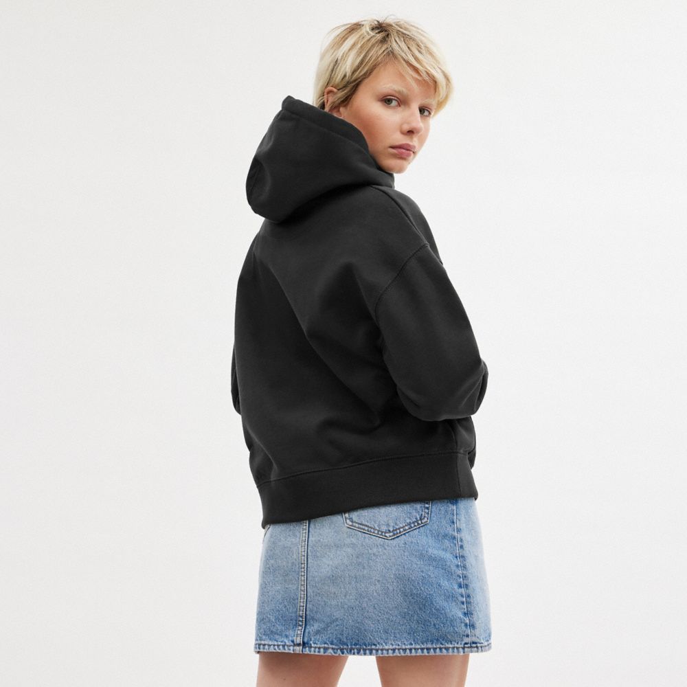 Coach Hoodie Sweatshirt Black | COH866905