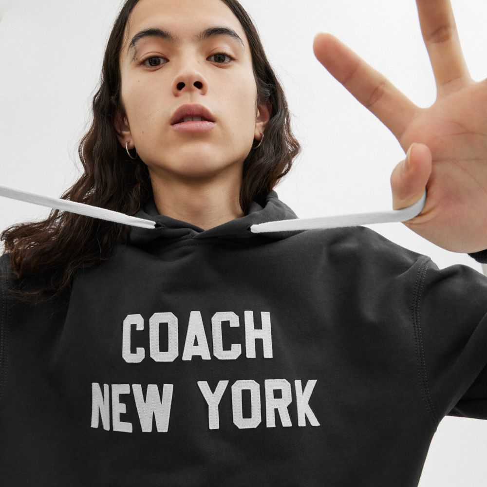 Coach Hoodie Sweatshirt Black | COH866905