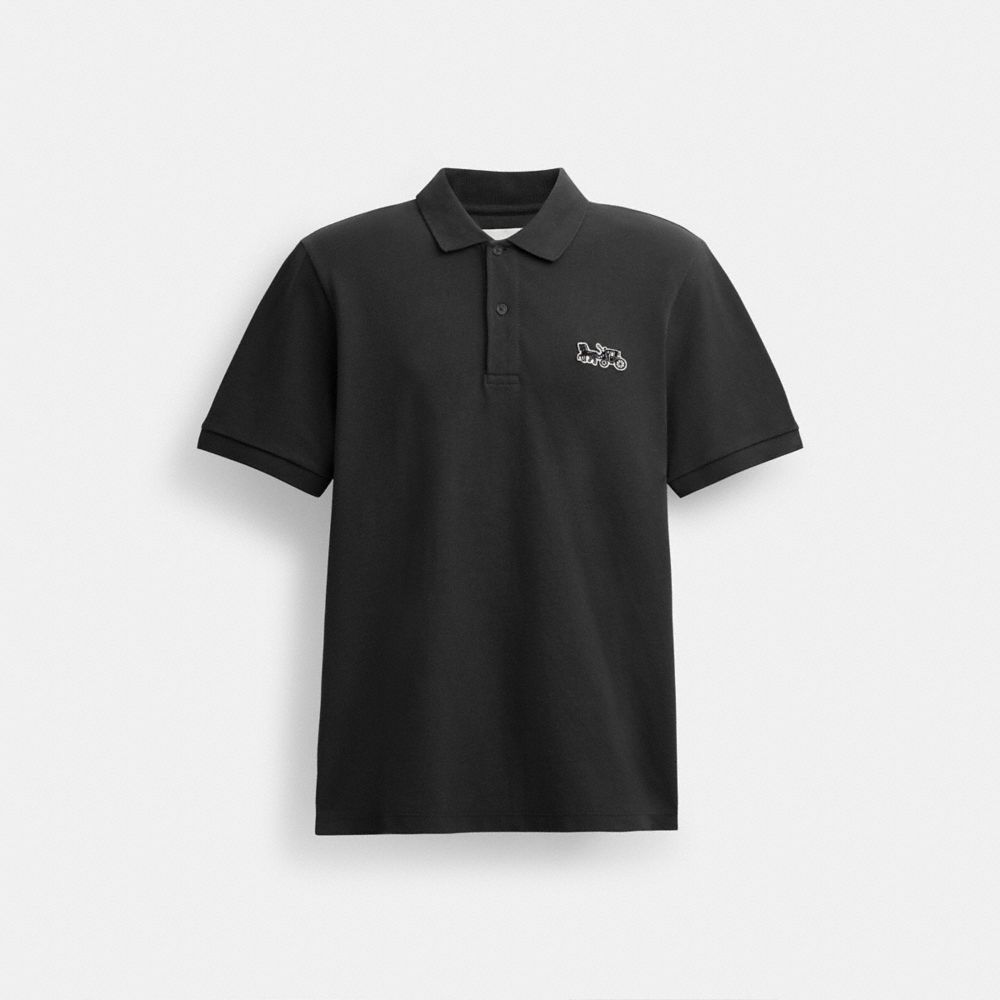 Coach Horse And Carriage Classic Polo Black | COH866901