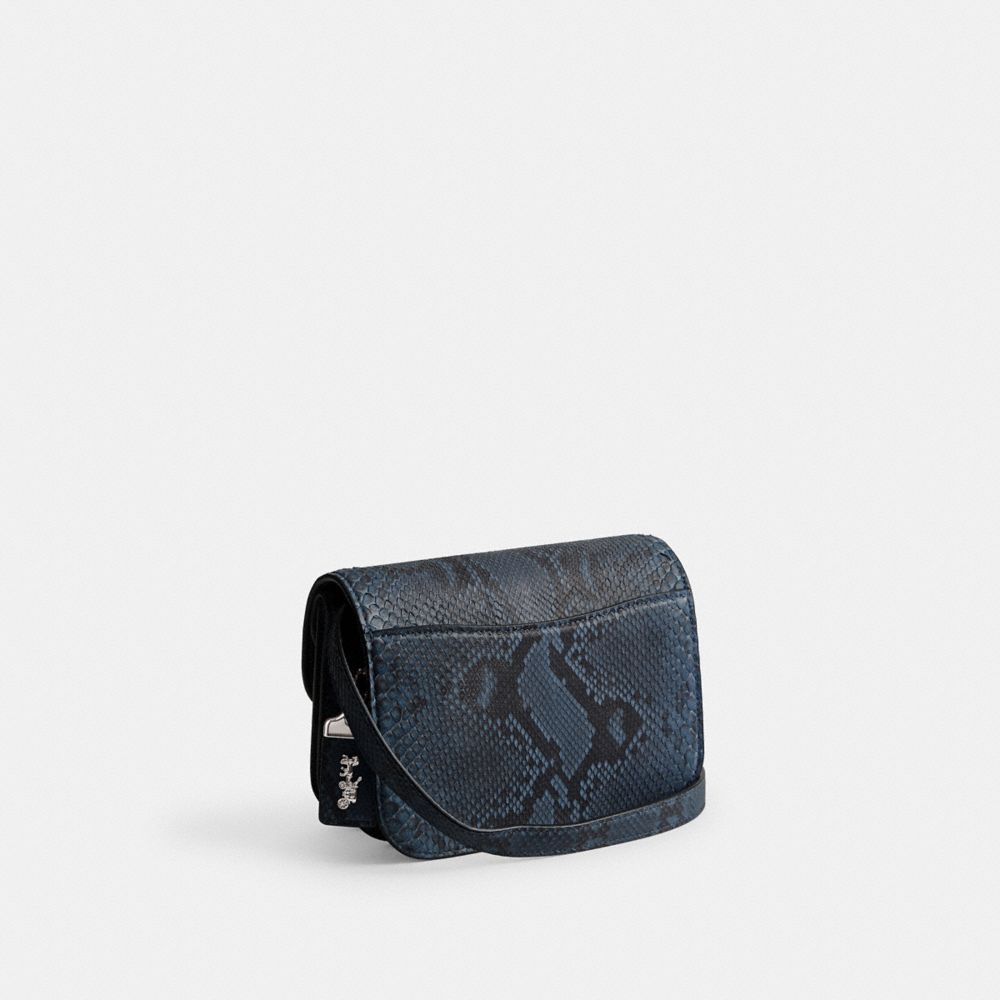 Coach Idol Bag In Python Silver/Dark Denim | COH864801