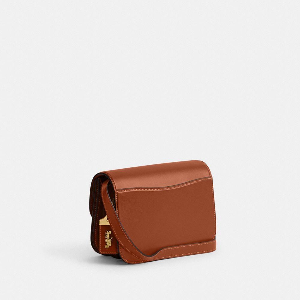 Coach Idol Bag Luxe Refined Calf Leather/Brass/Burnished Amber | COH865224