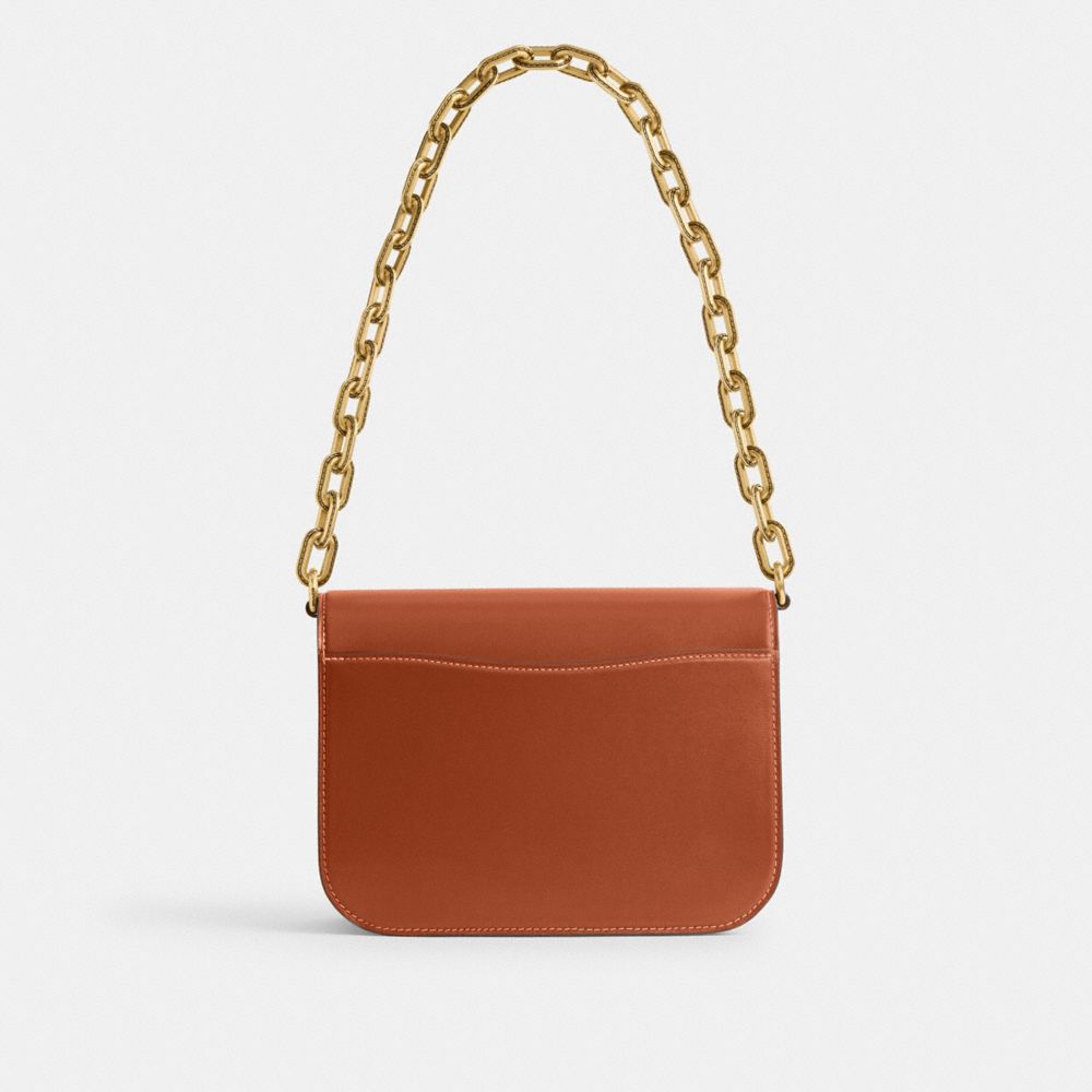 Coach Idol Bag Luxe Refined Calf Leather/Brass/Burnished Amber | COH865224