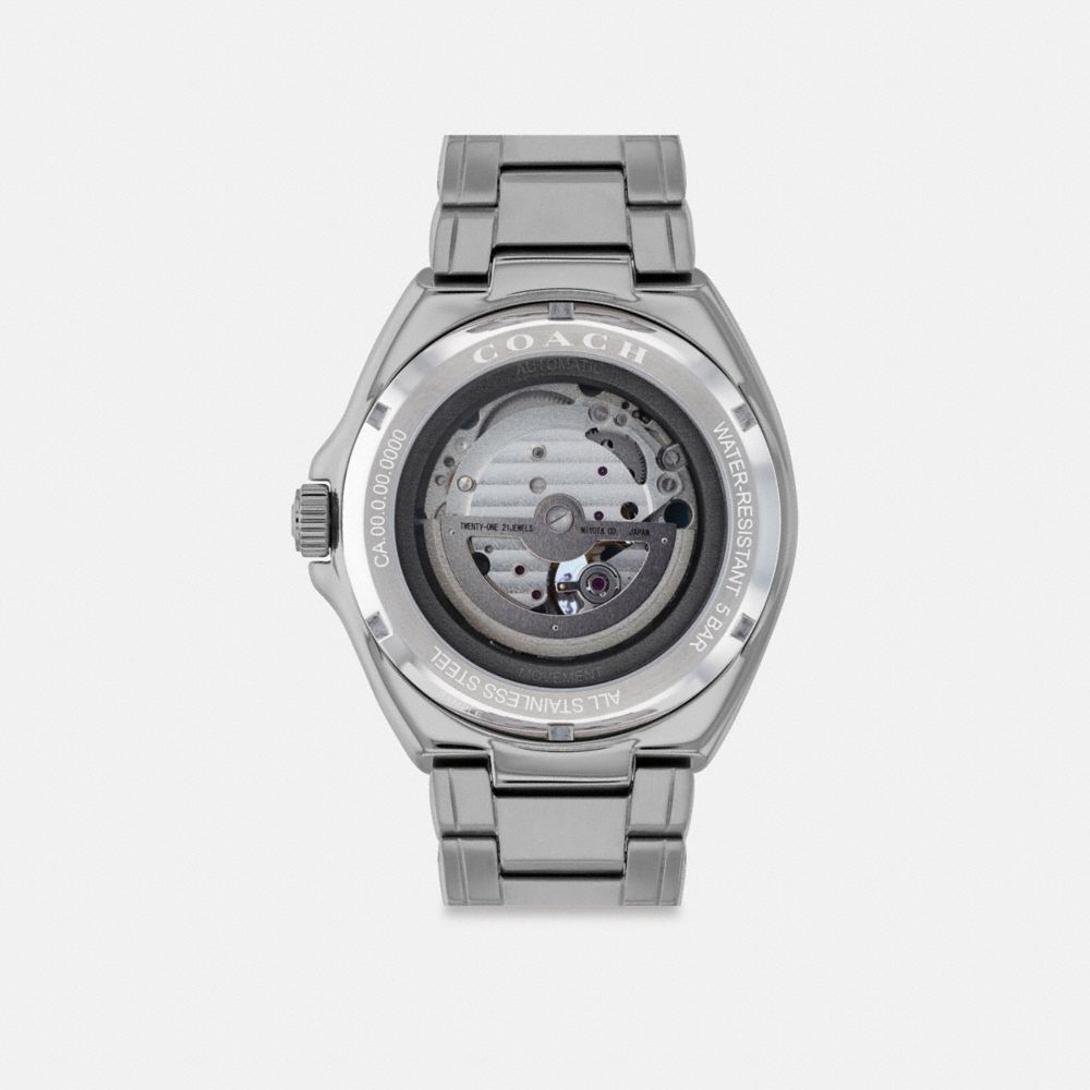 Coach Jackson Automatic Watch, 45 Mm Grey/Blue | COH866962