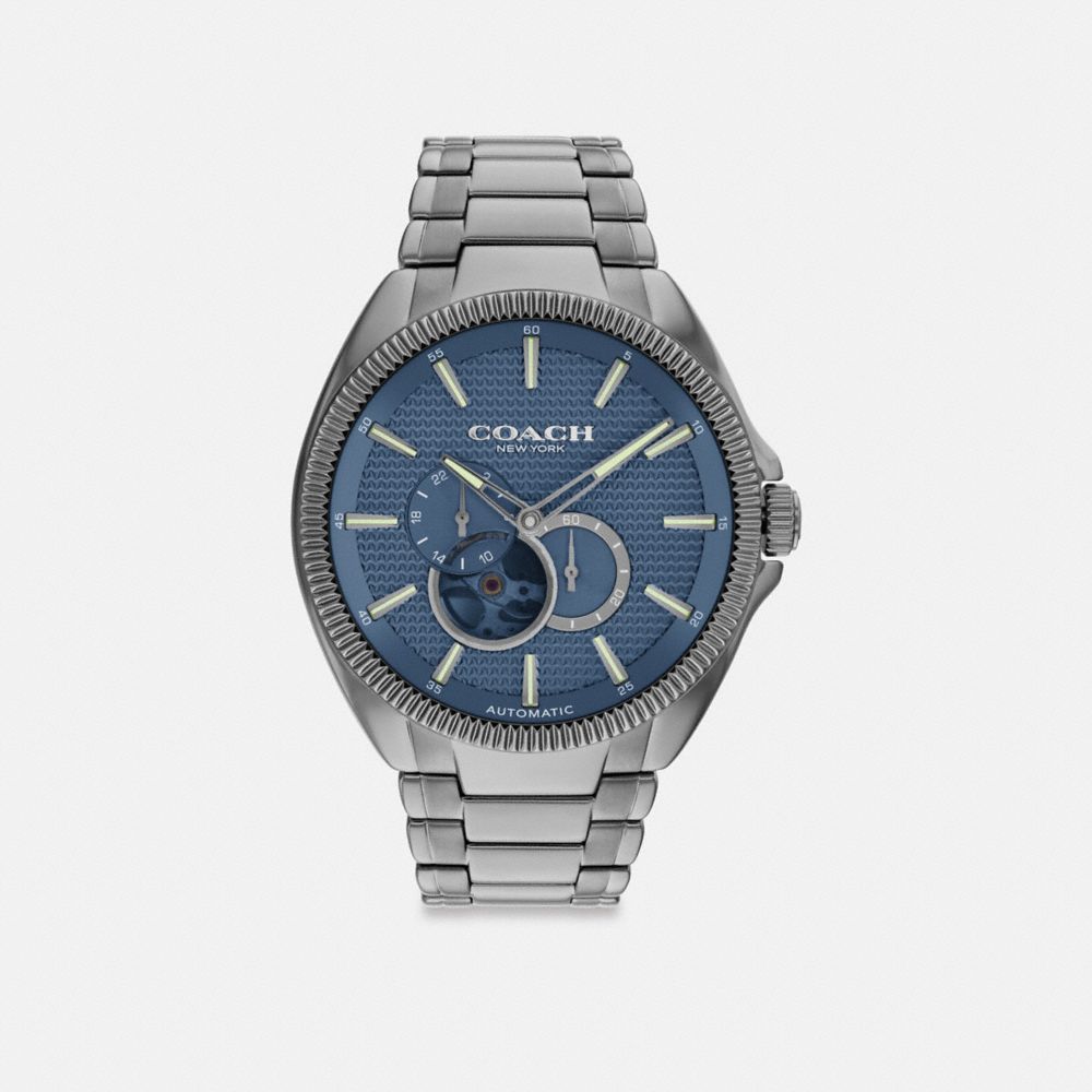 Coach Jackson Automatic Watch, 45 Mm Grey/Blue | COH866962