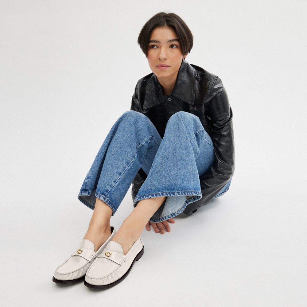 Coach Jolene Loafer Chalk | COH865760