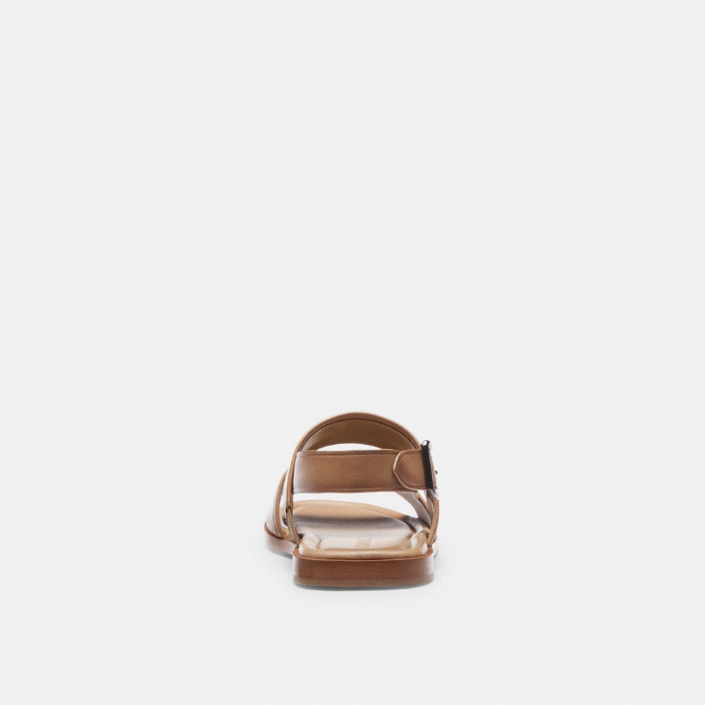 Coach Julian Two Strap Sandal Taupe | COH866846