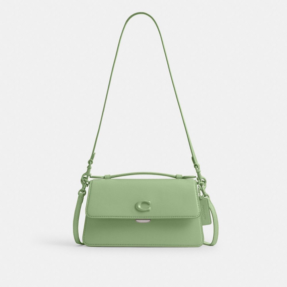 Coach Juno Bag Glovetanned Leather/Silver/Pale Pistachio | COH865118