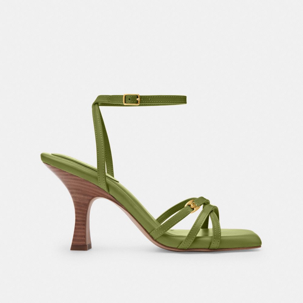 Coach Kelsey Sandal Dark Lime | COH865725