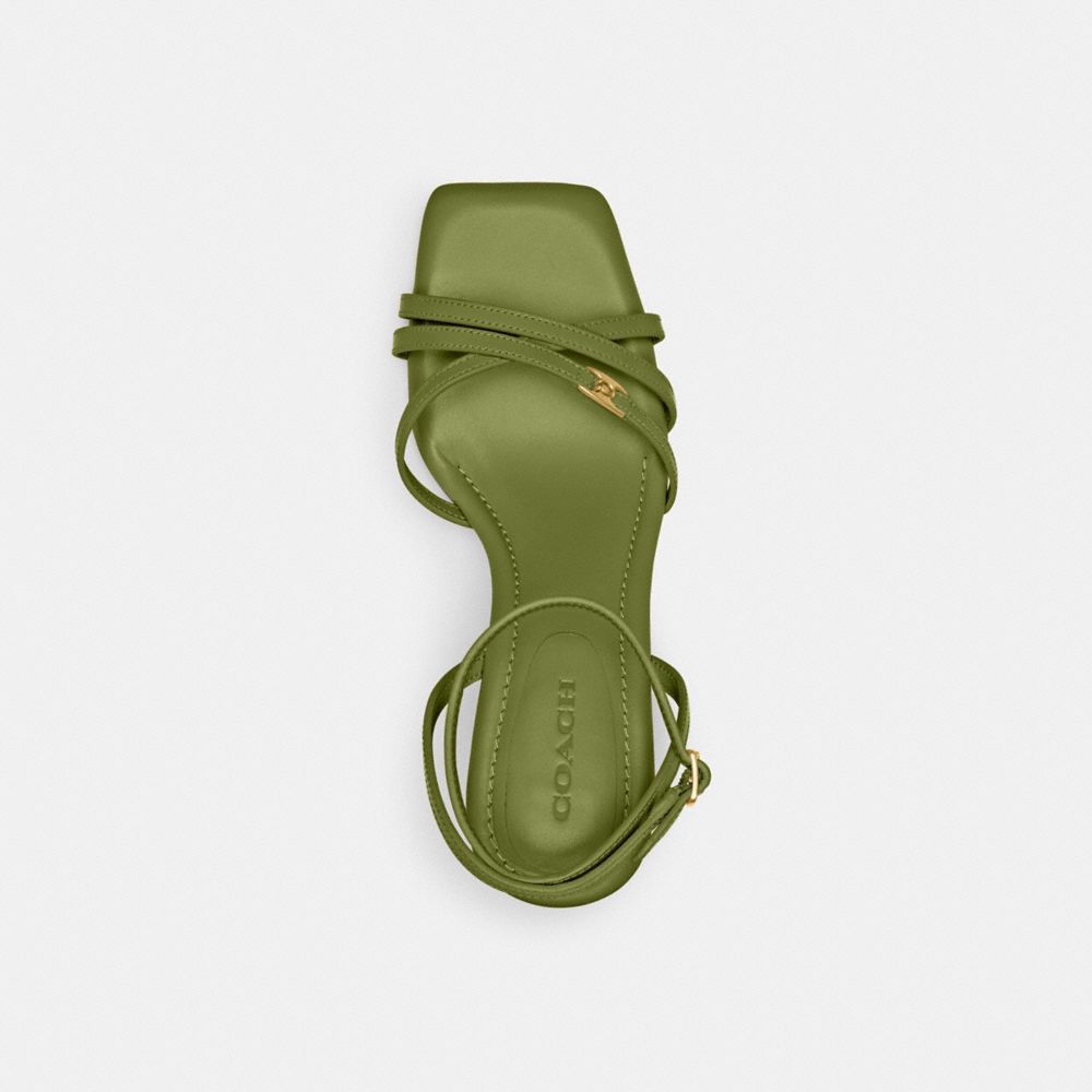 Coach Kelsey Sandal Dark Lime | COH865725