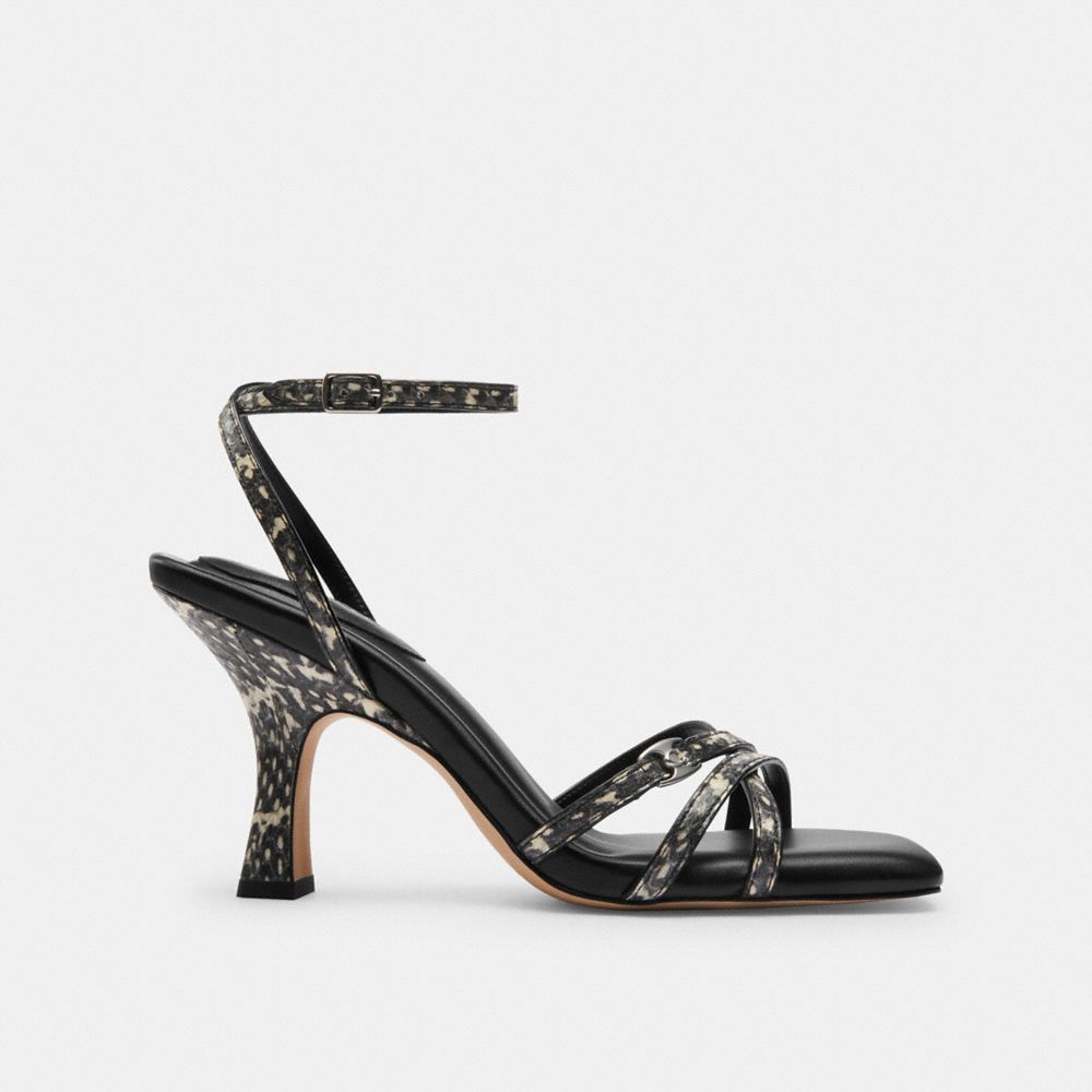 Coach Kelsey Sandal In Snakeskin Natural | COH865758