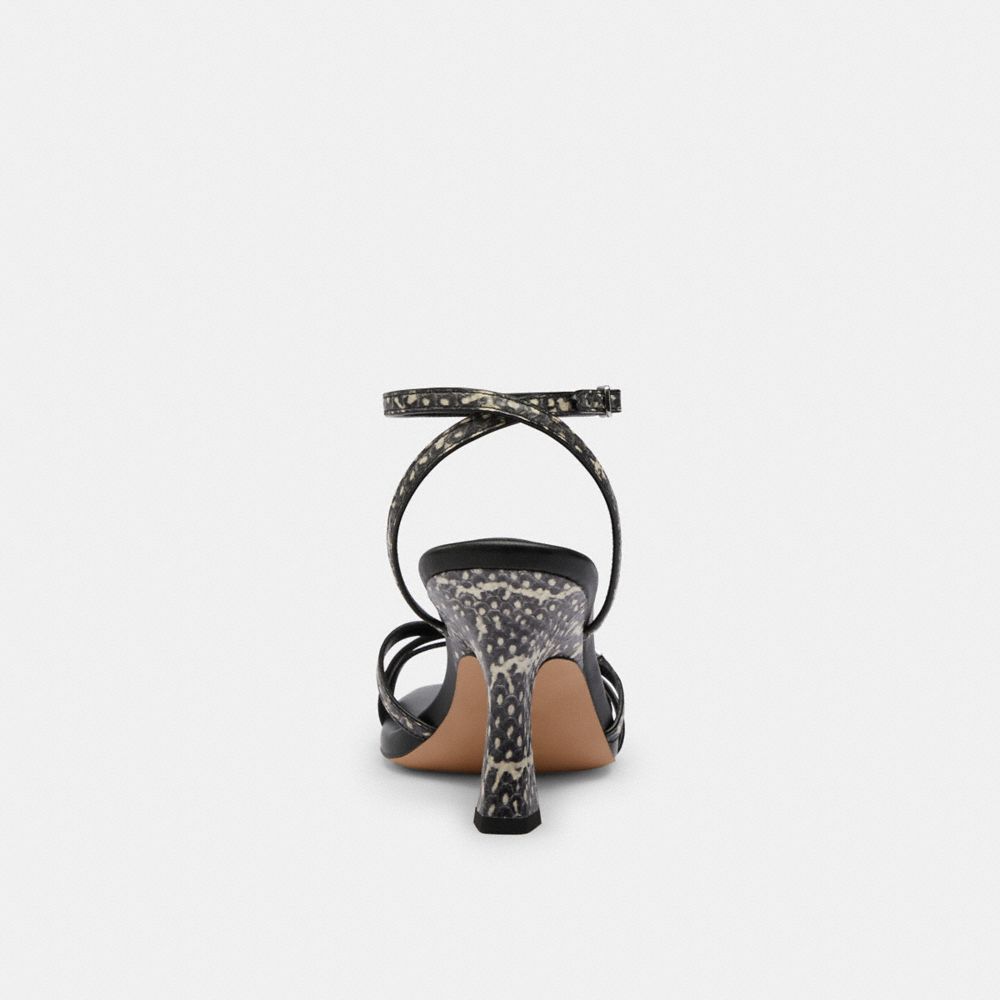 Coach Kelsey Sandal In Snakeskin Natural | COH865758