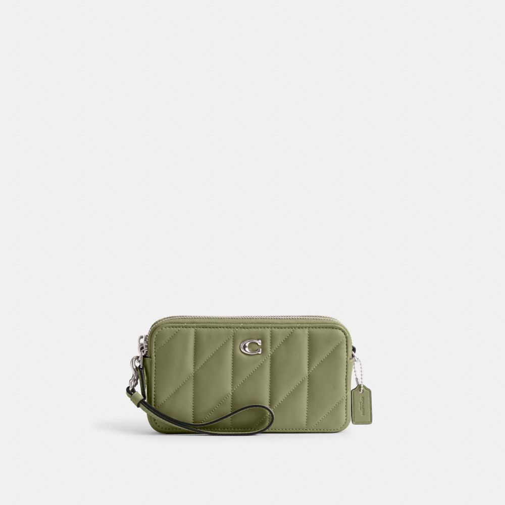 Coach Kira Crossbody Bag With Pillow Quilting Nappa Leather/Light Antique Nickel/Moss | COH865196