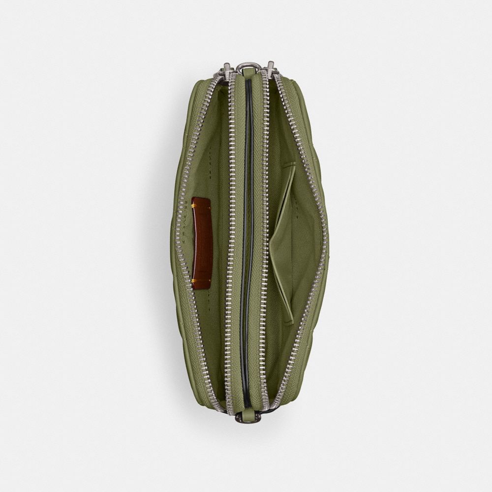 Coach Kira Crossbody Bag With Pillow Quilting Nappa Leather/Light Antique Nickel/Moss | COH865618