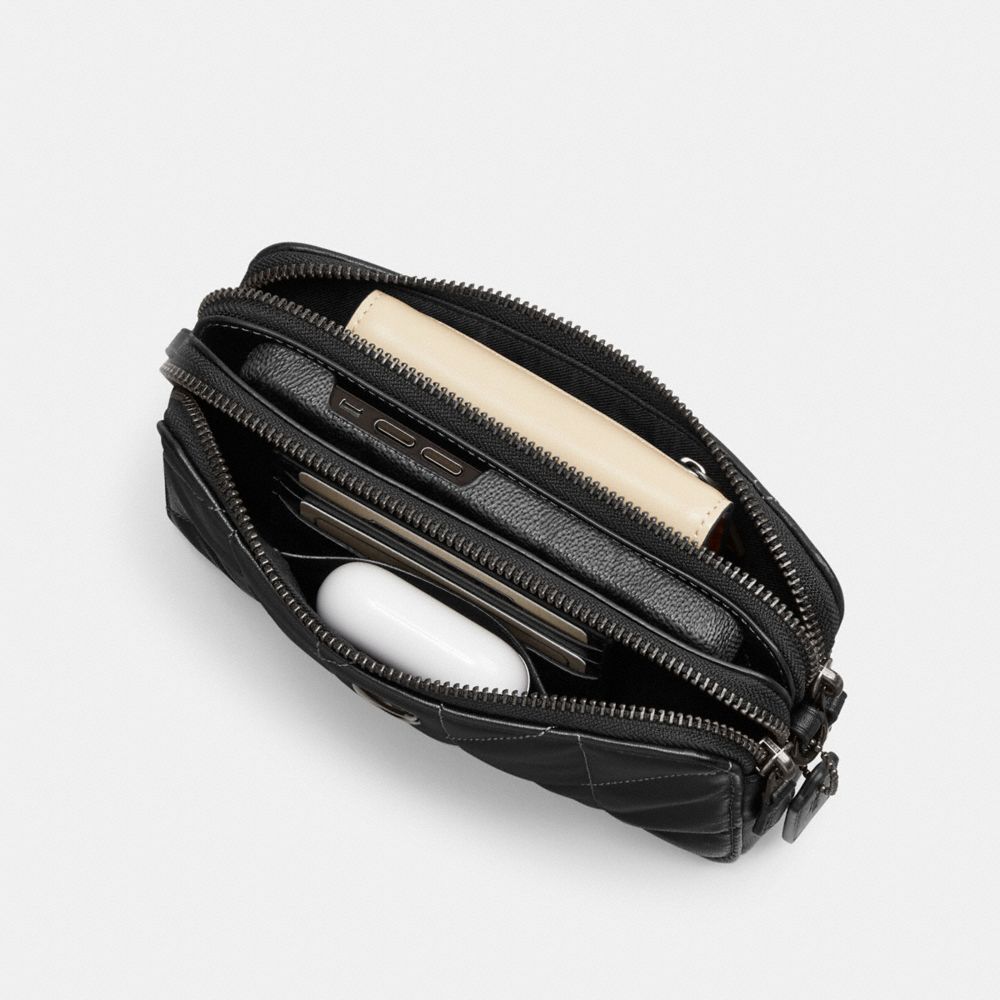 Coach Kira Crossbody Bag With Pillow Quilting Nappa Leather/Light Antique Nickel/Moss | COH865618