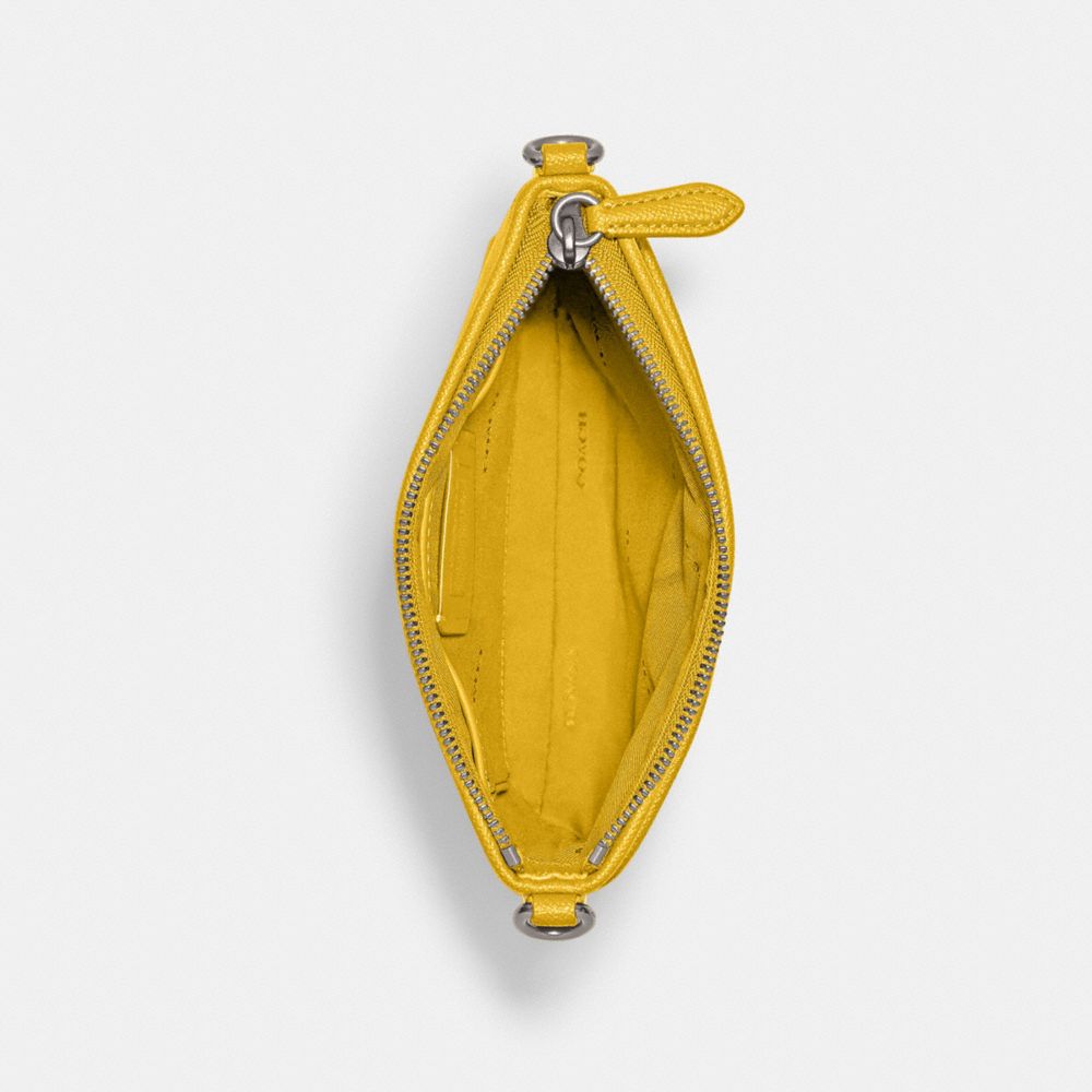 Coach Kitt Messenger Crossbody Bag Crossgrain Leather/Silver/Canary | COH865197