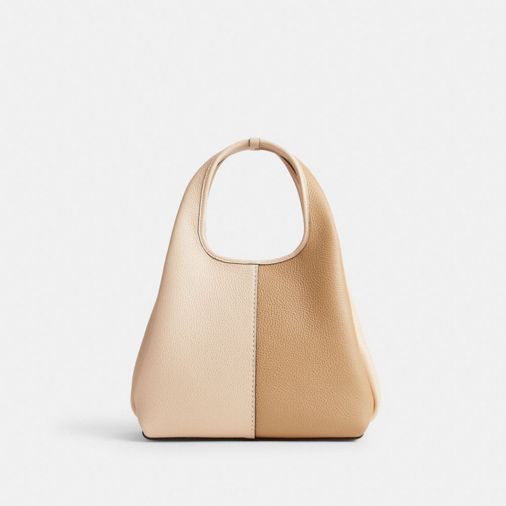 Coach Lana Shoulder Bag 23 In Colorblock Refined Pebble Leather/Brass/Ivory Multi | COH865187