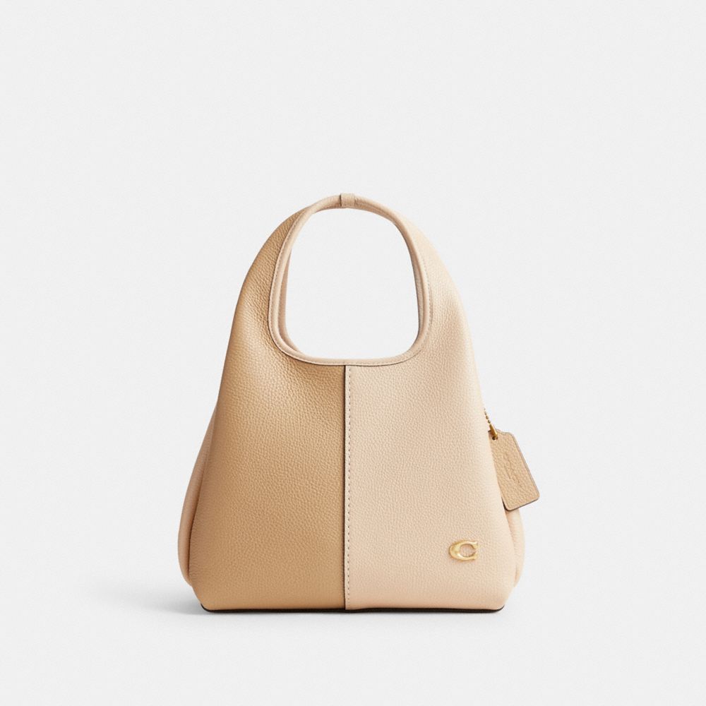 Coach Lana Shoulder Bag 23 In Colorblock Refined Pebble Leather/Brass/Ivory Multi | COH865187