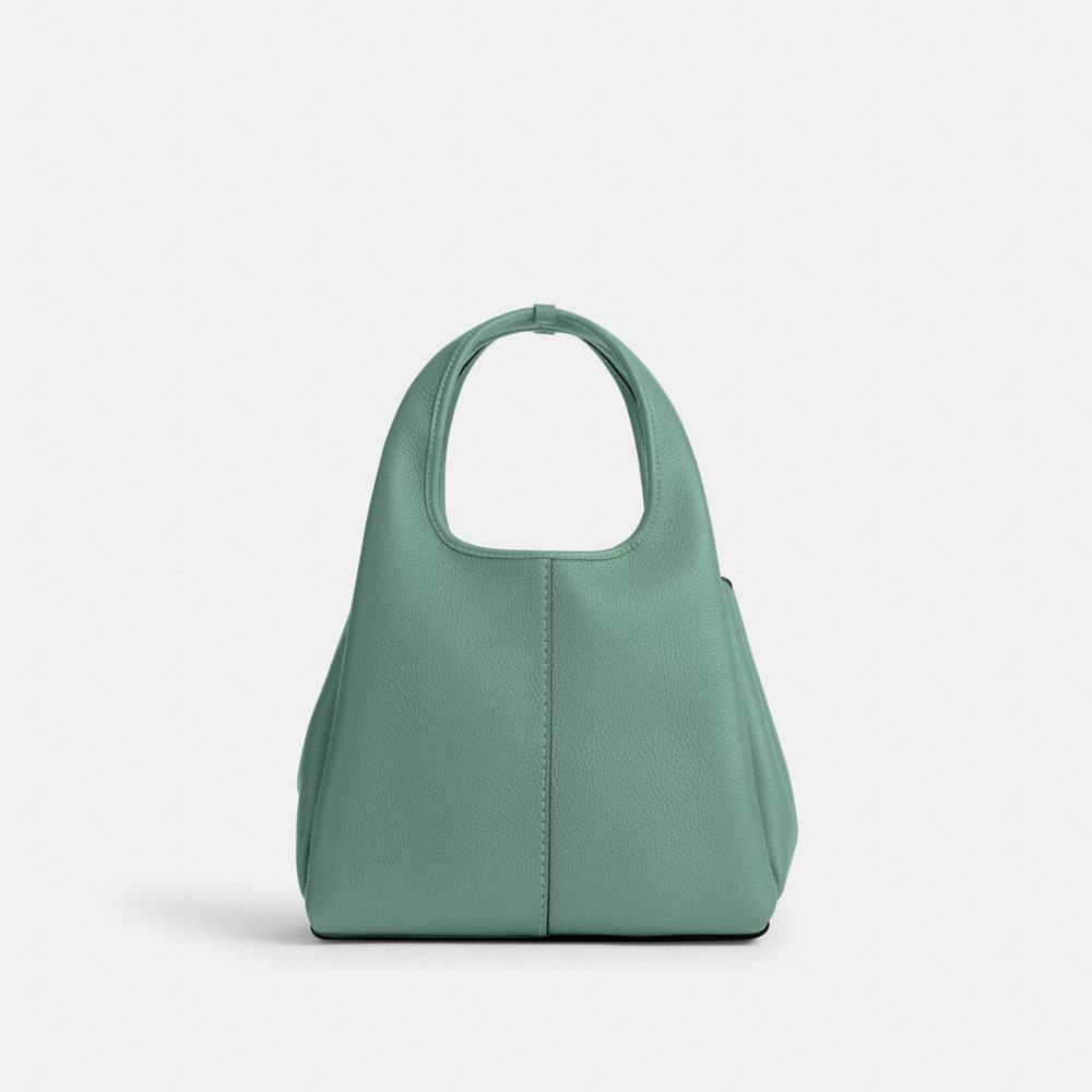 Coach Lana Shoulder Bag 23 Refined Pebble Leather/Silver/Aquamarine | COH865113