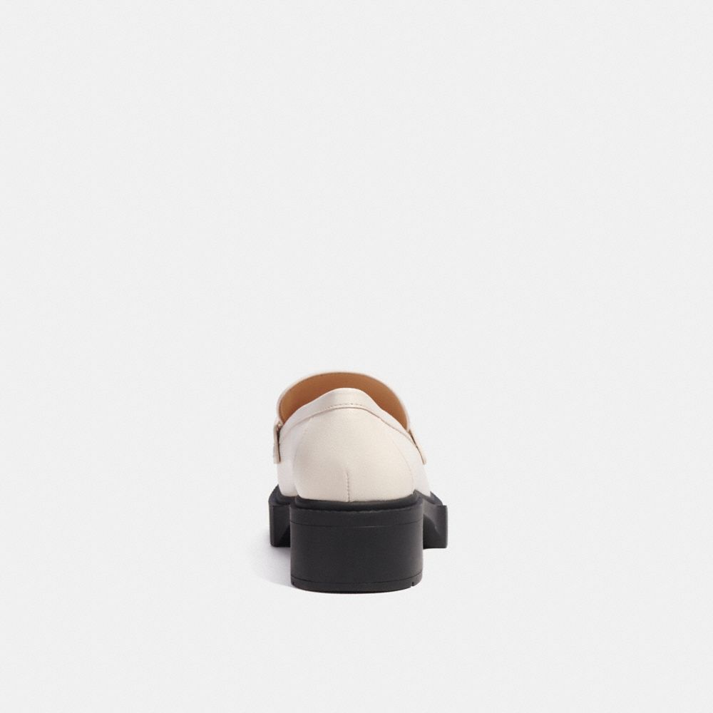 Coach Leah Loafer Leather/Chalk | COH865774