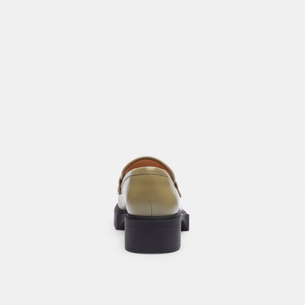 Coach Leah Loafer With Quilting Leather/Moss | COH865775