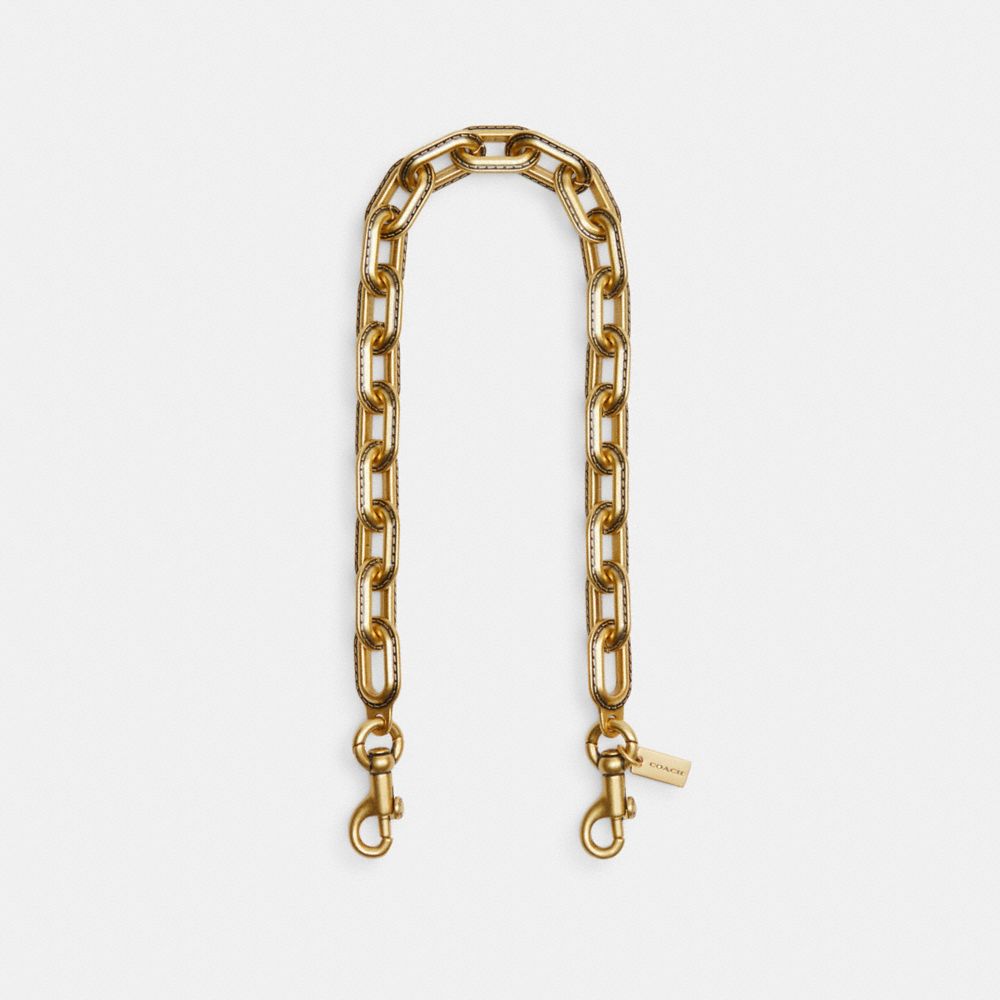 Coach Link Chain Strap Brass | COH866429