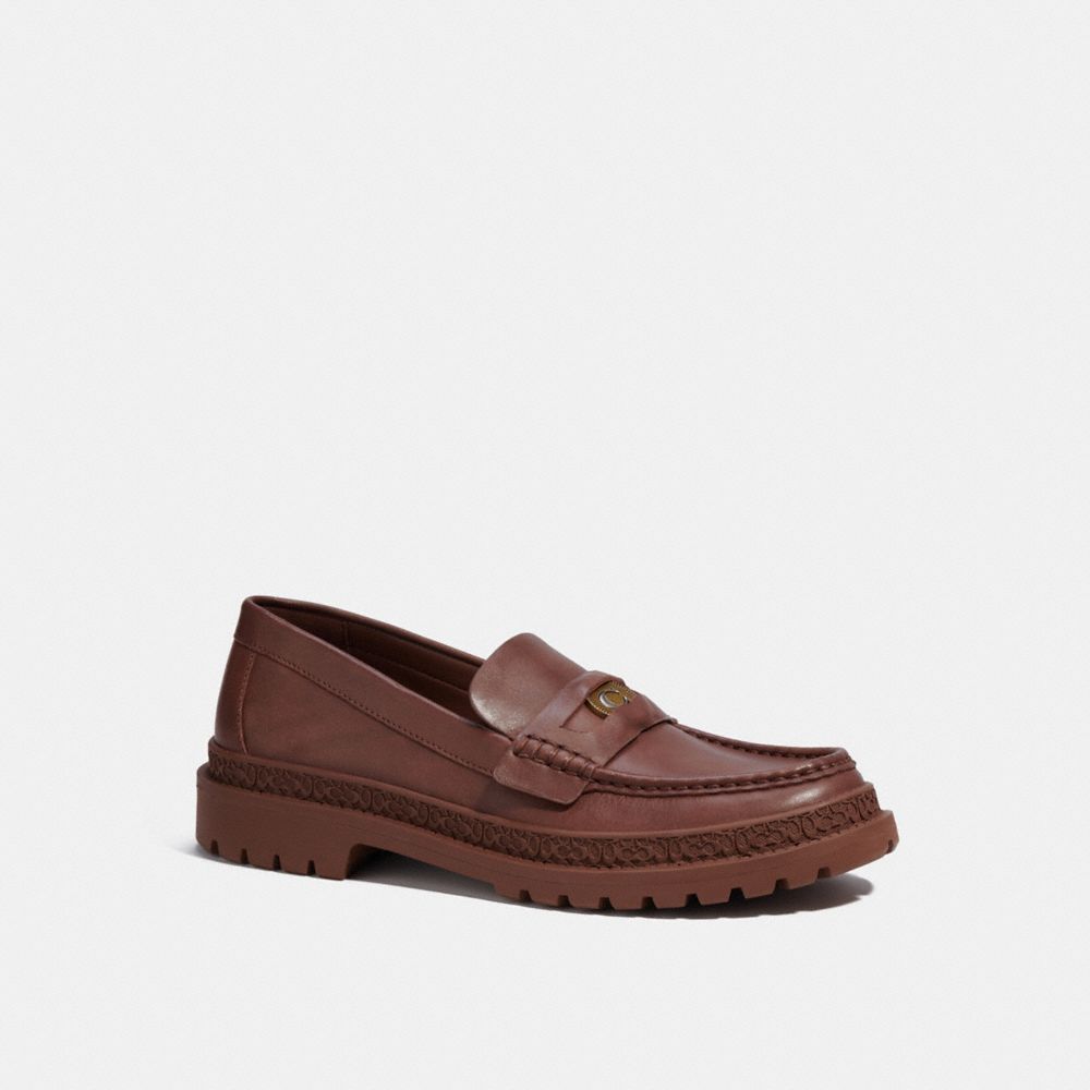 Coach Loafer With Signature Coin Saddle | COH866828