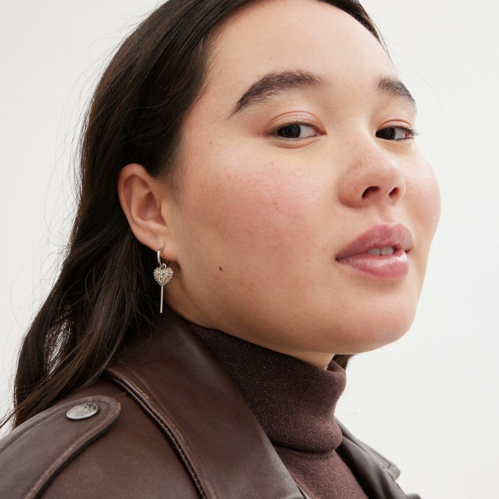 Coach Lollipop And Lips Mismatch Earrings Silver/Multi | COH866113