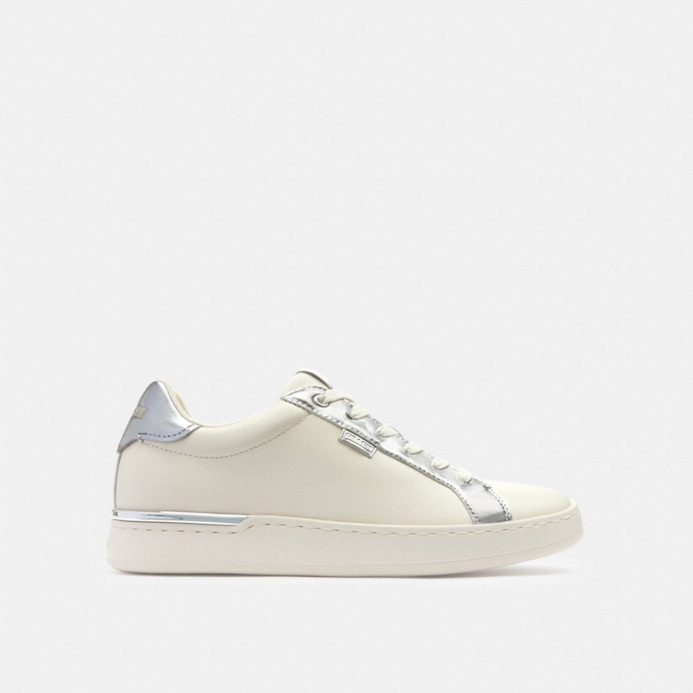 Coach Lowline Low Top Sneaker Chalk/Silver | COH865827