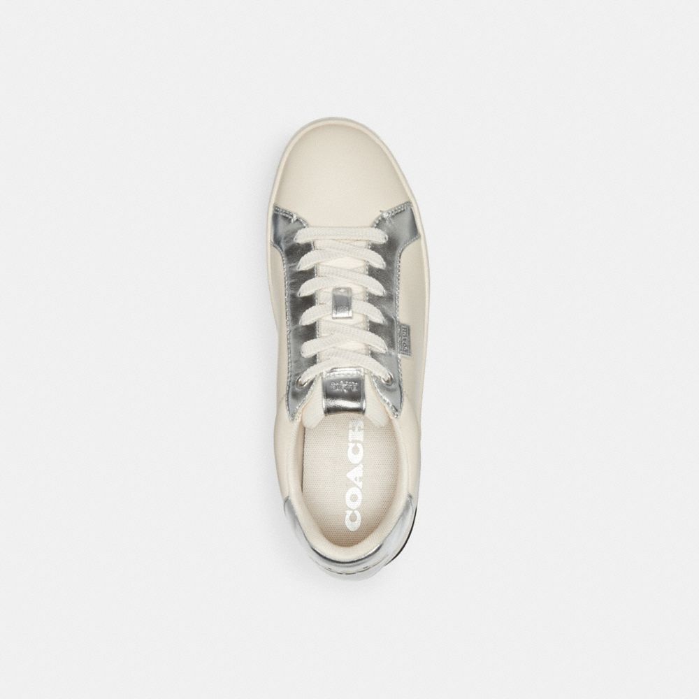 Coach Lowline Low Top Sneaker Chalk/Silver | COH865827